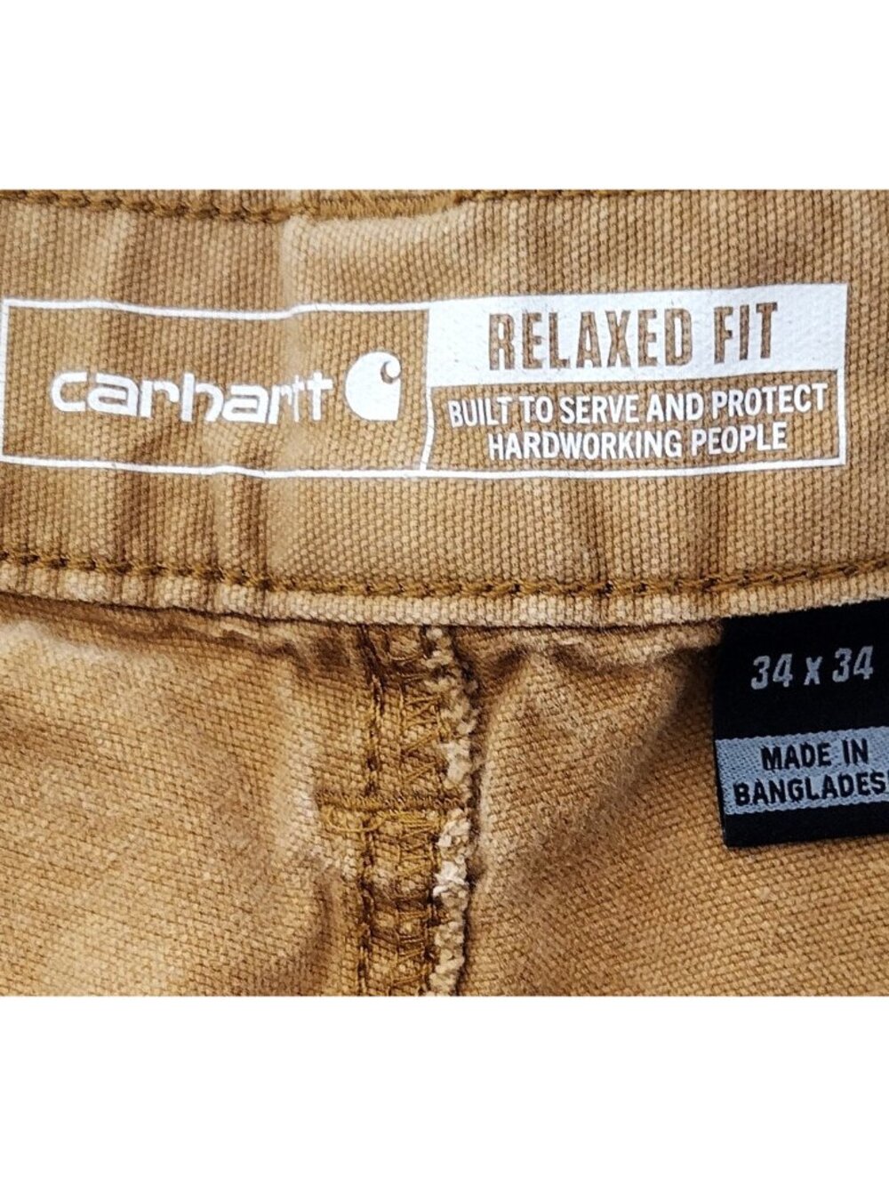 Carhartt Relaxed Fit Classic Rugged Flex BN2802-M 34 x 34 Canvas Work Pants - Picture 3 of 10